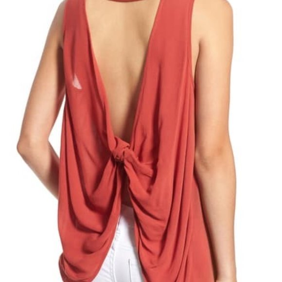 Chloe & Katie Tops - Chloe & Katie knot back tank